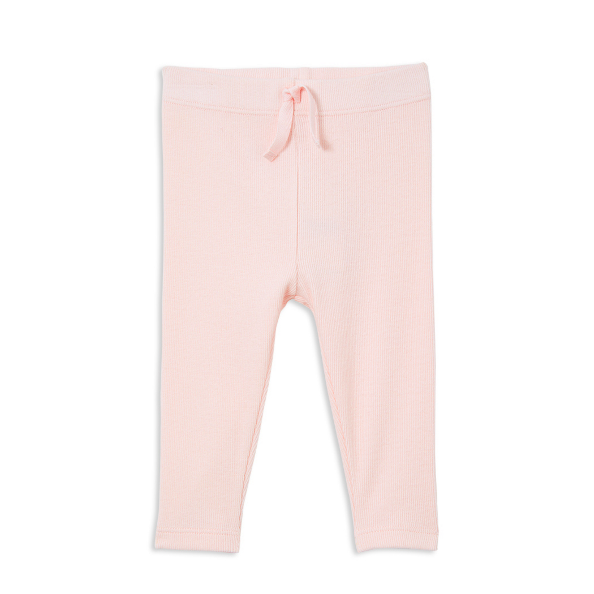 Milky Powder Pink Rib Baby Pant