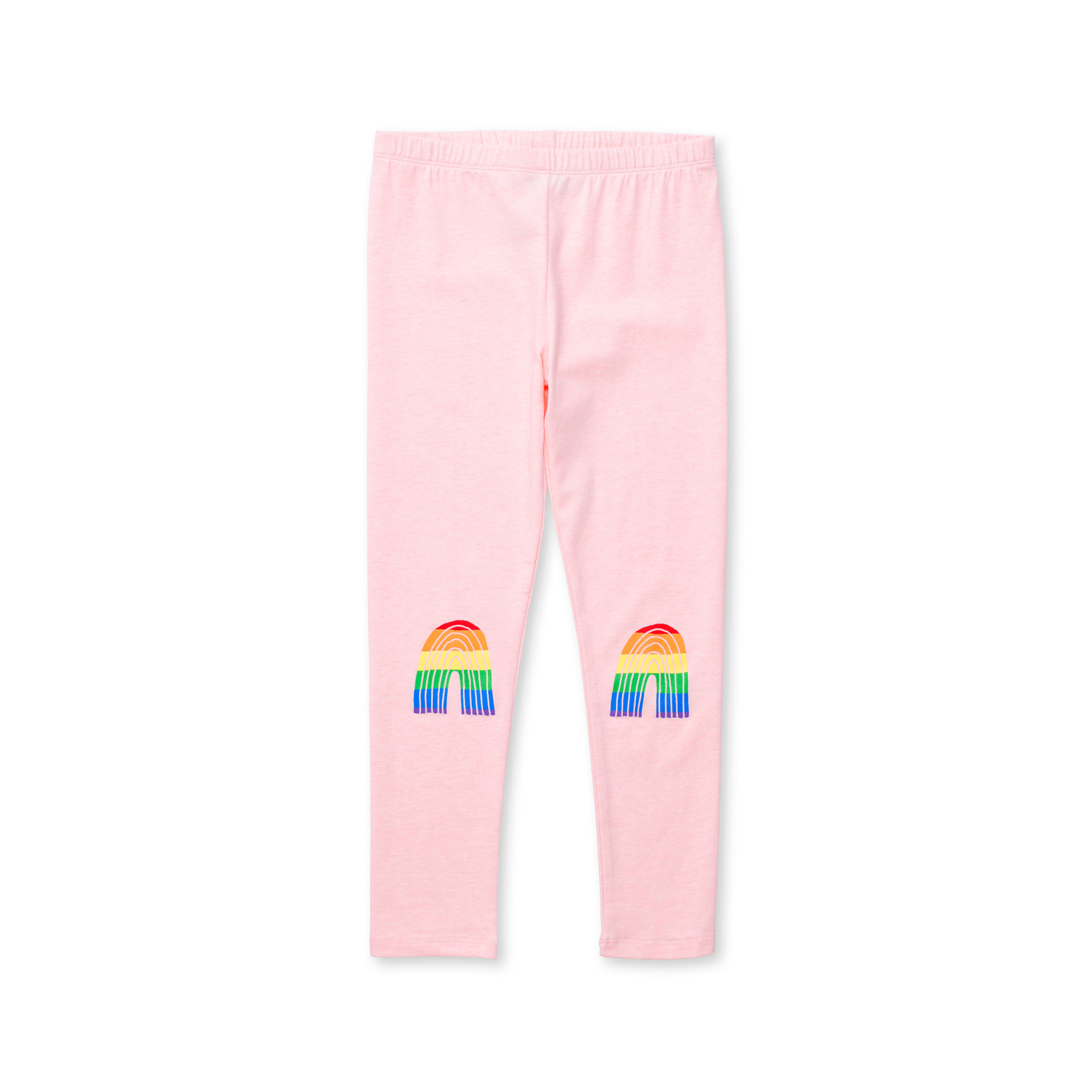 Minti Stripey Rainbow Tights - Pink Marle