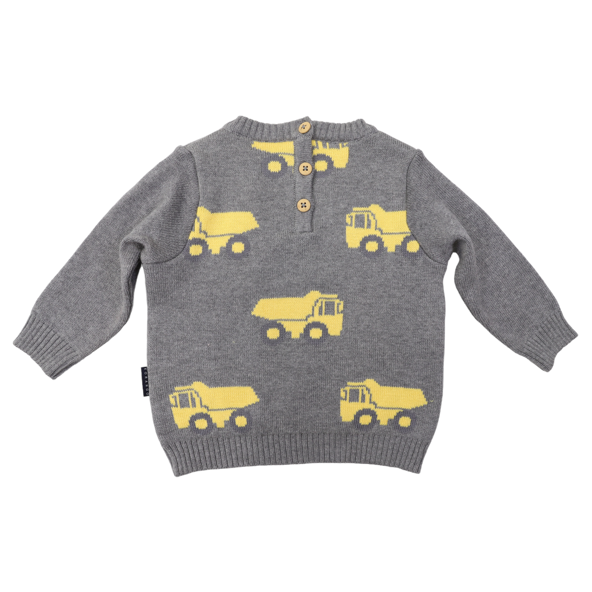 Korango Tip Truck Knit Sweater - Charcoal