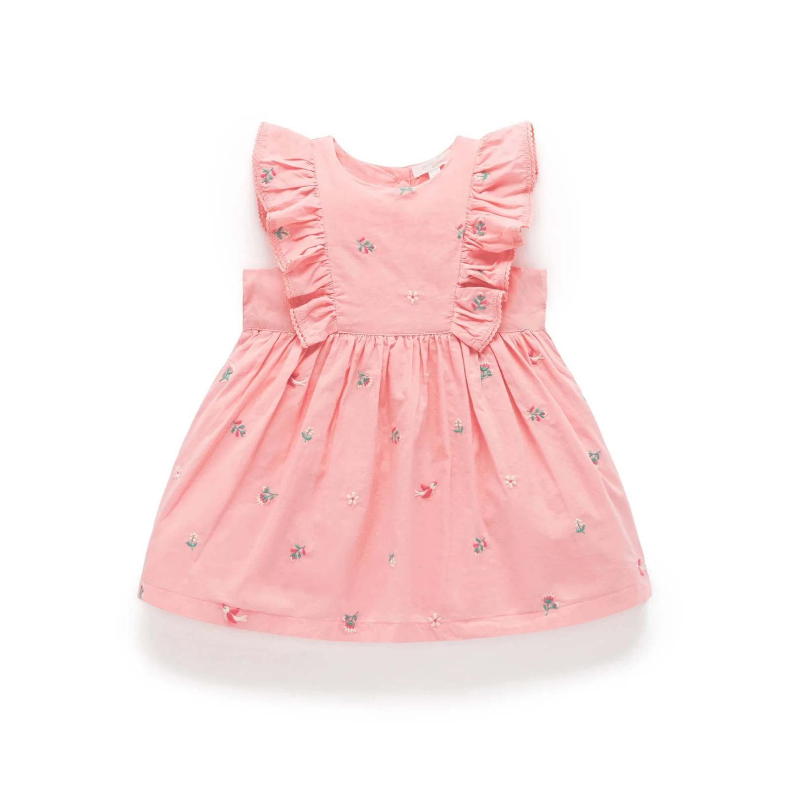 Purebaby Broderie Dress - Swallow Broderie