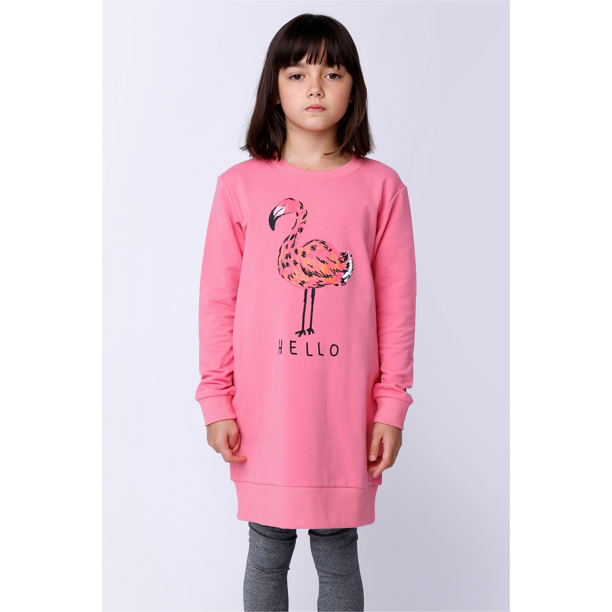Minti Hello Flamingo Dress - Candy