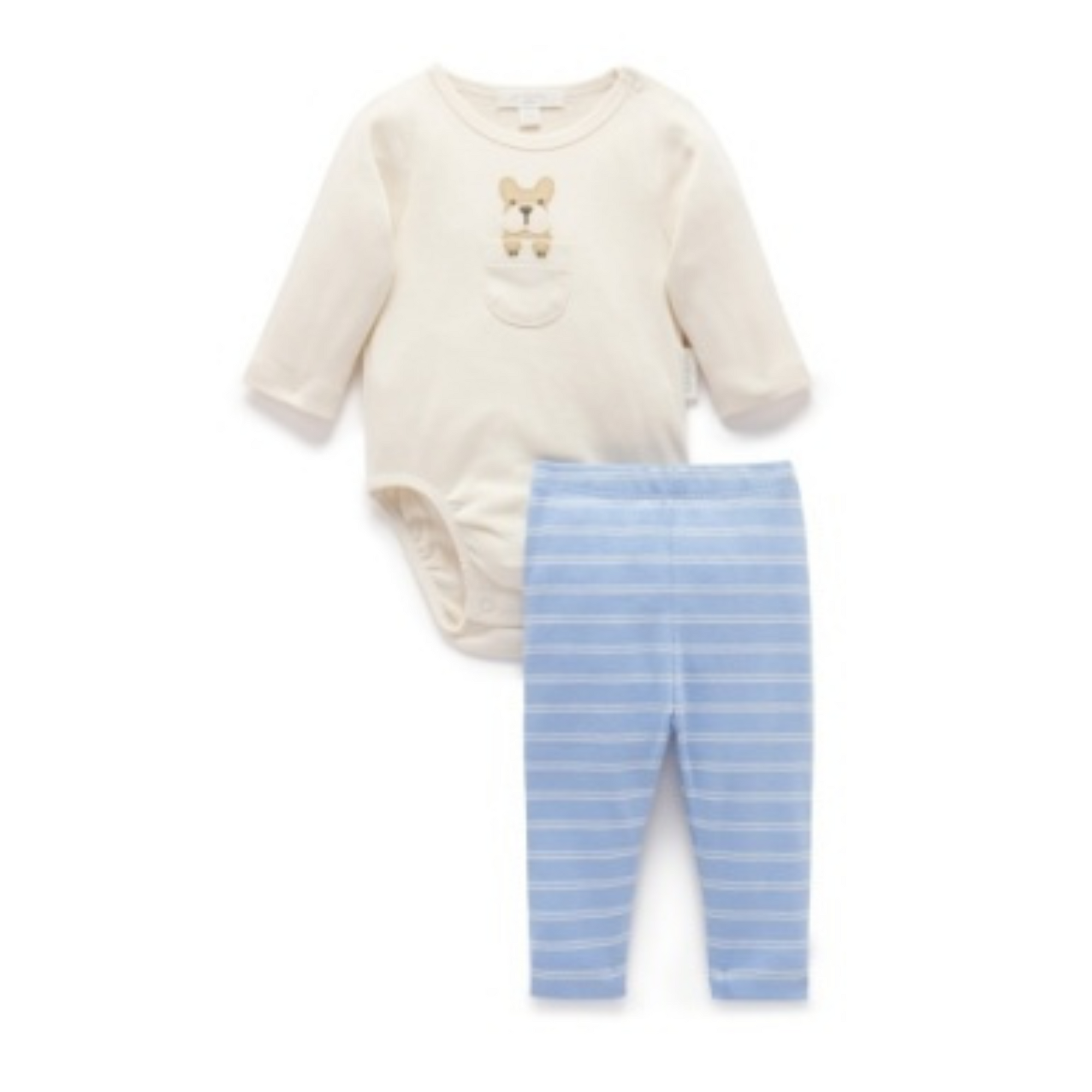 Purebaby 2 Piece Set - Surf Stripe