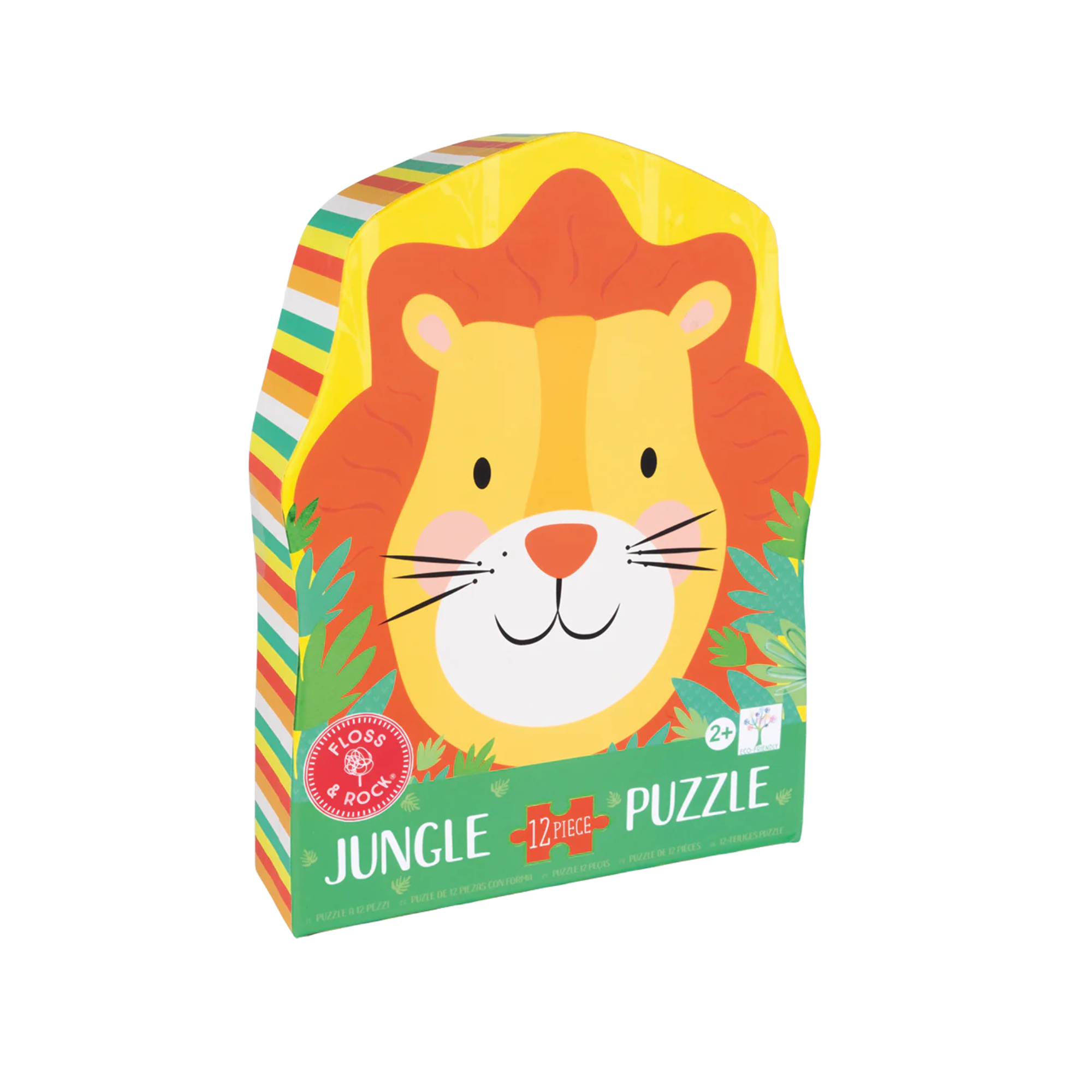 12pc Floss &amp; Rock Shaped Jigsaw Puzzle 28x28cm Lion Educational Play Game 3+