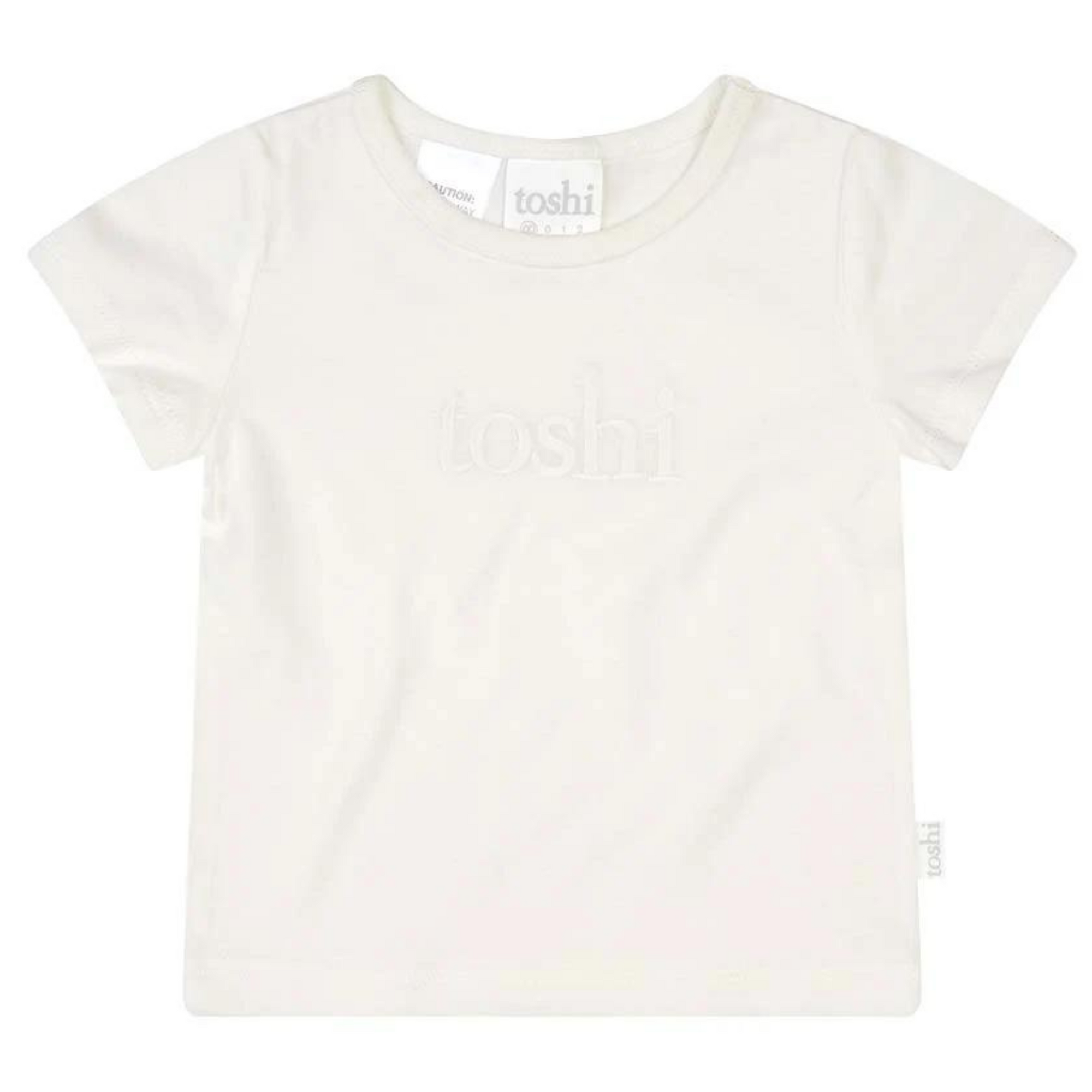 Toshi Dreamtime Organic Tee Short Sleeve Logo - Cream