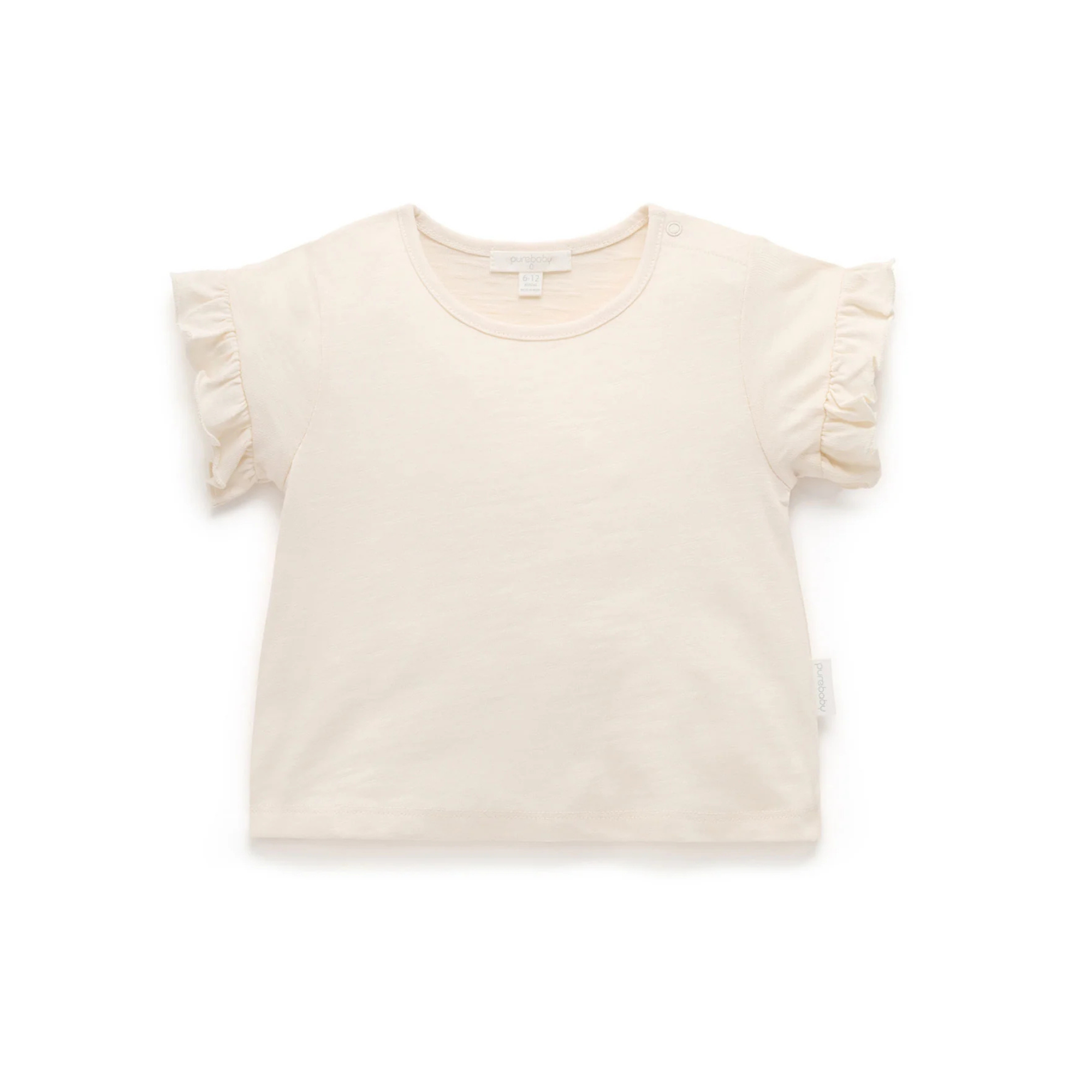 Ruffle Tee - Cloud