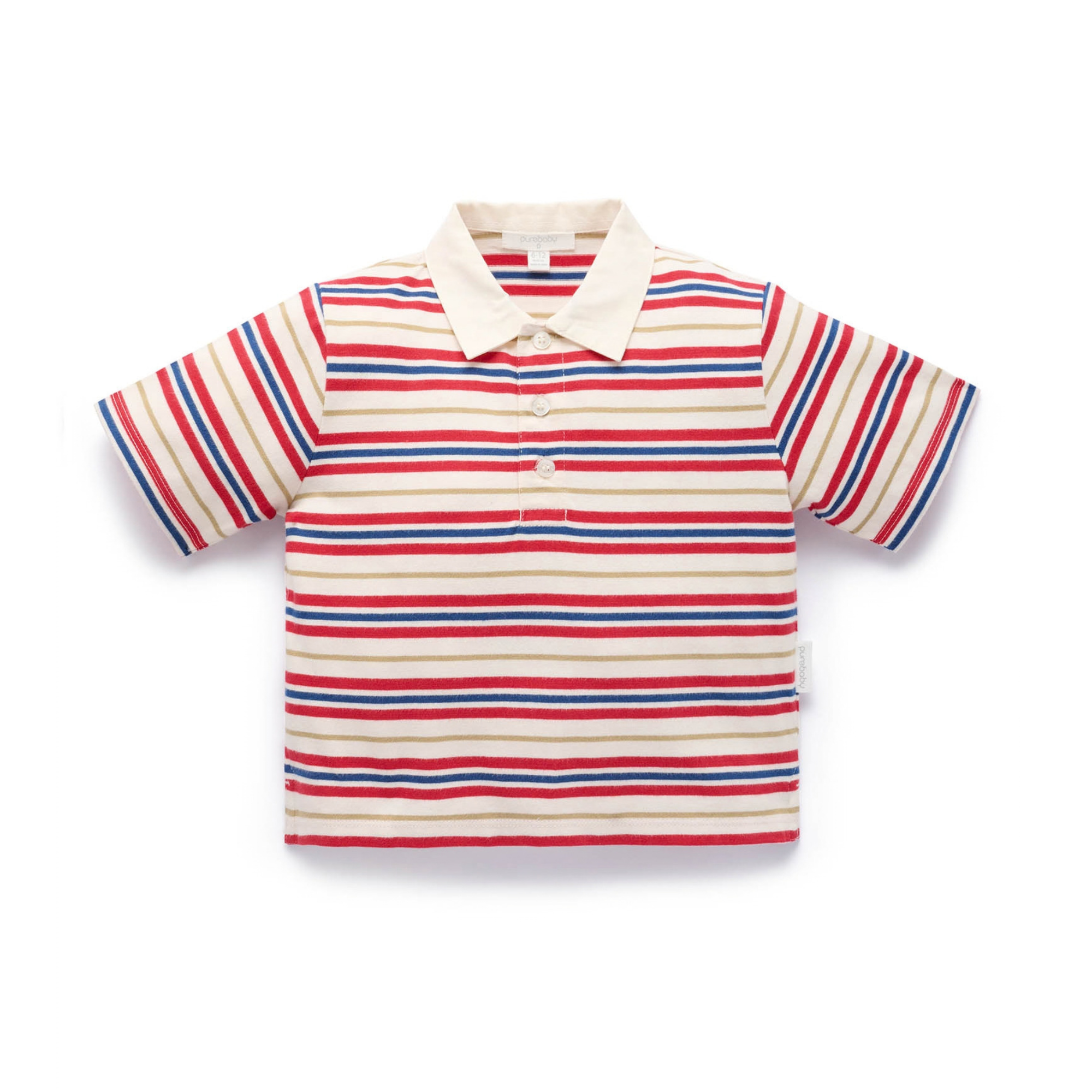 Oversized Striped Polo - Celebration striped
