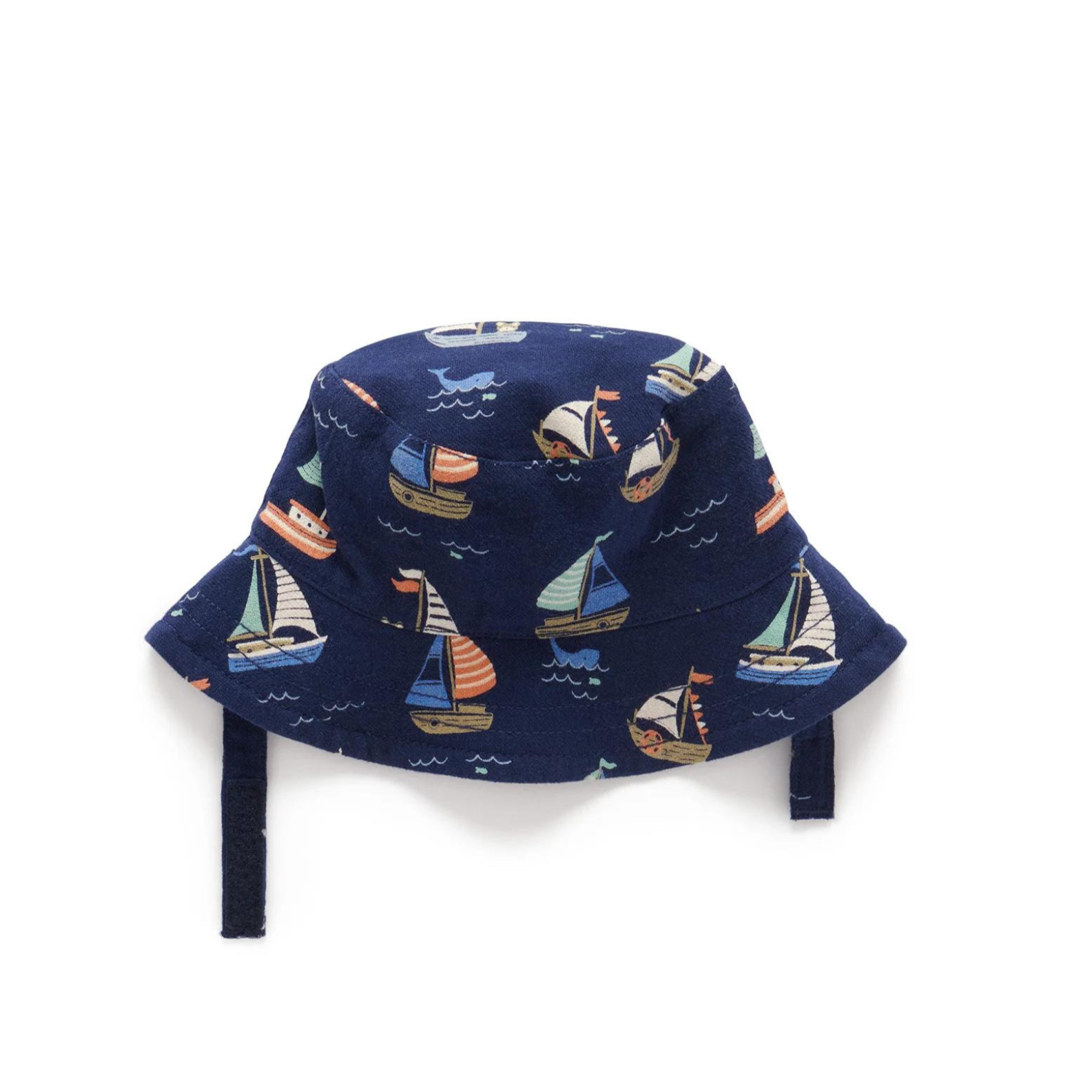 Purebaby Reversible  Bucket Hat - Yacht Print