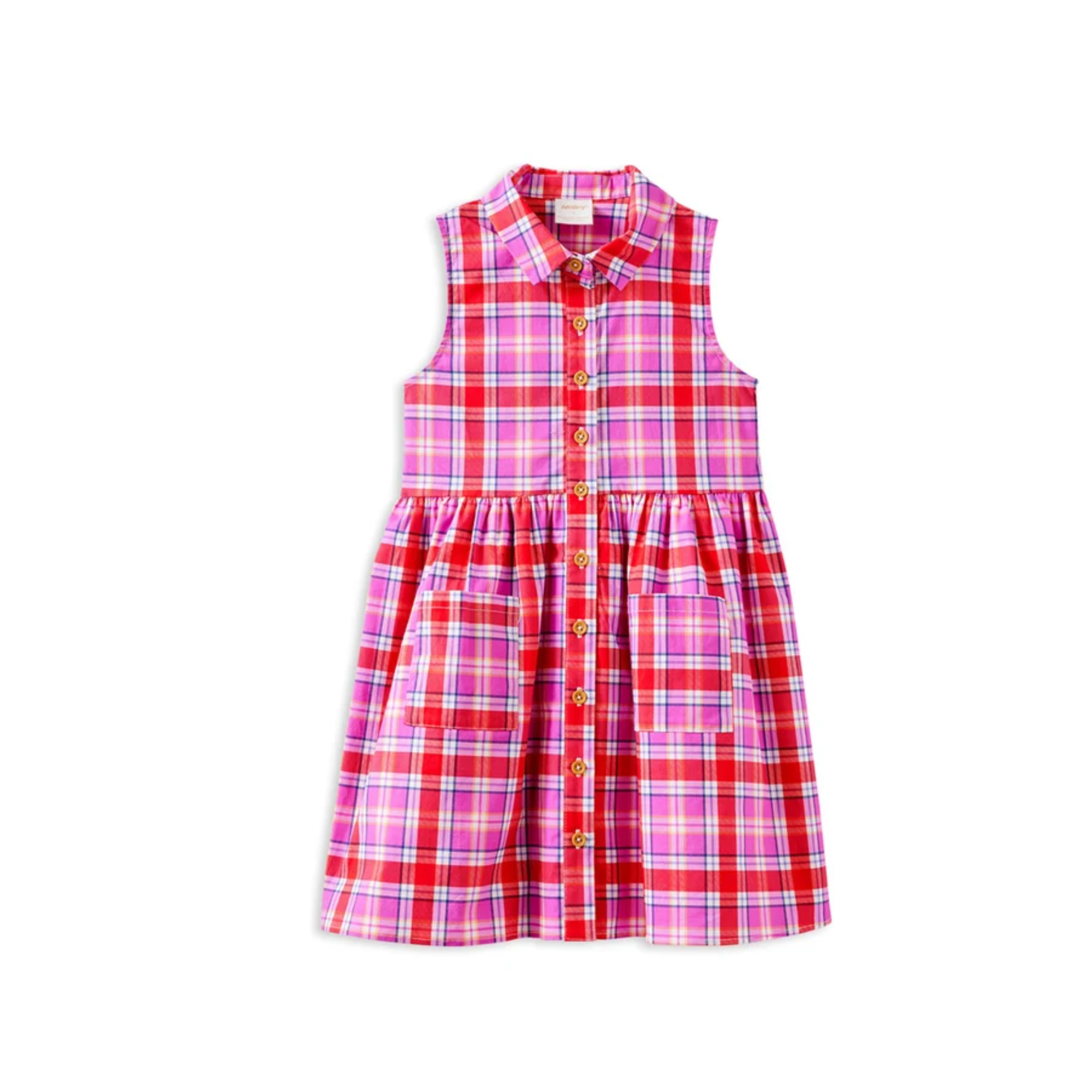 Sunset Plaid Check Dress