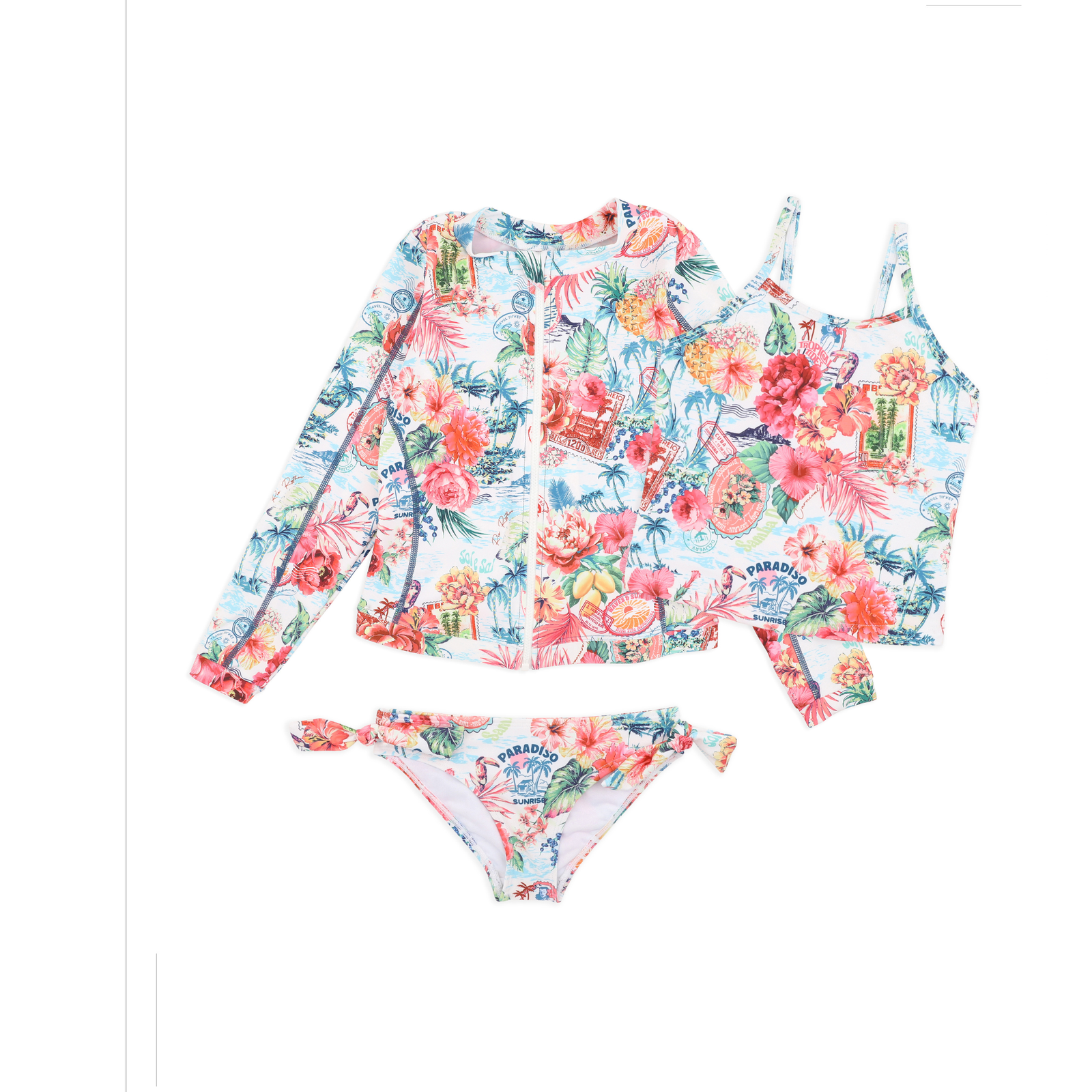 Selena 3 Piece Tankini/Rash Set 3-10Y