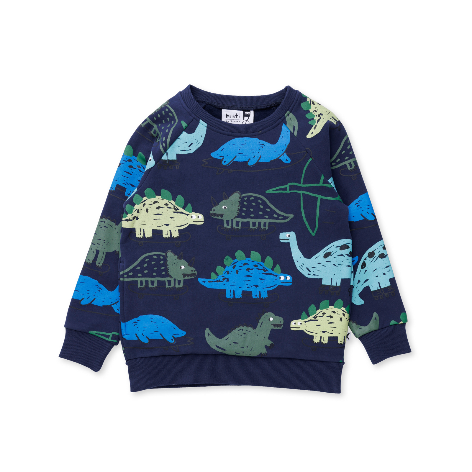 Minti Dino Rollers Furry Crew - Dark Blue