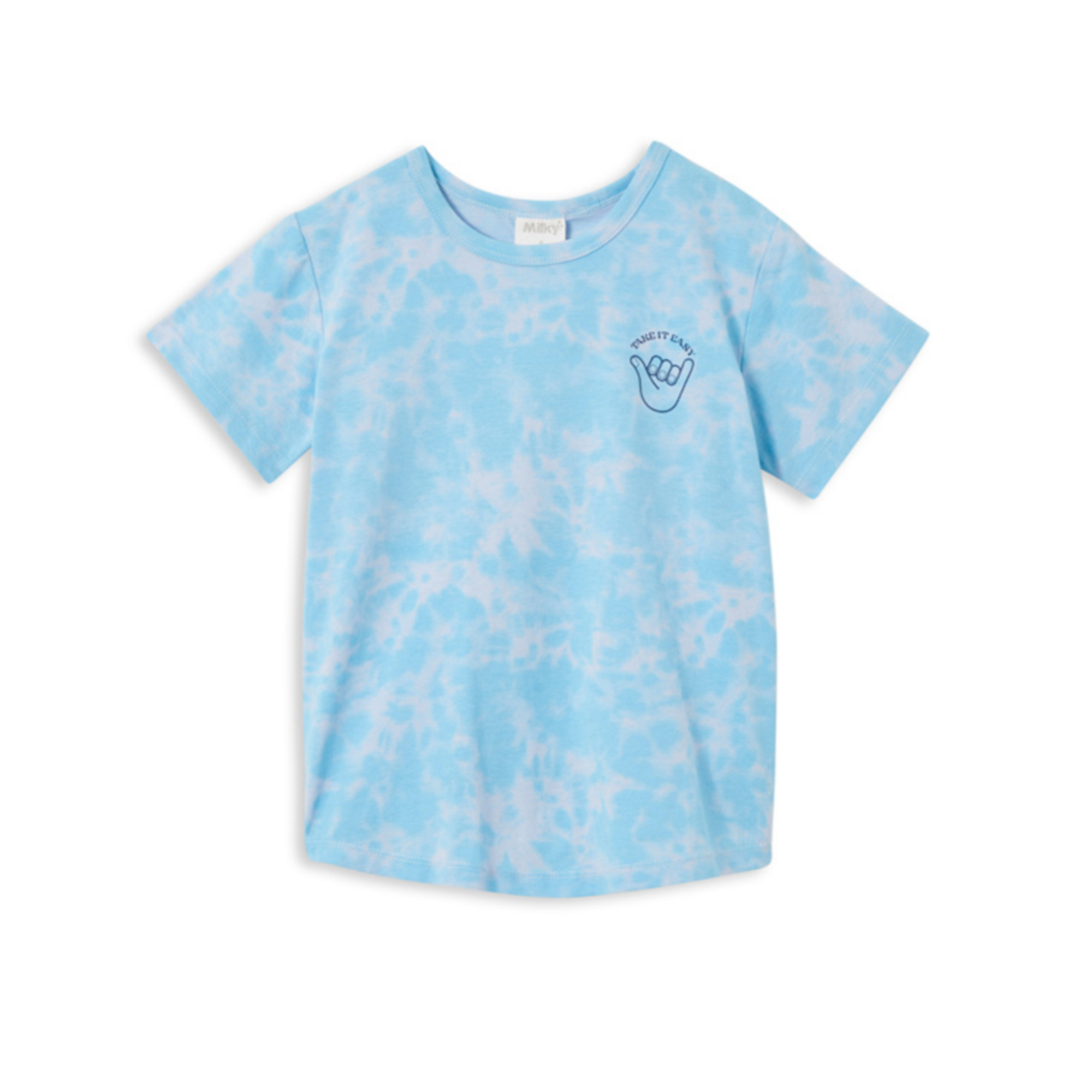 Milky Tie Dye Tee - Ice Blue