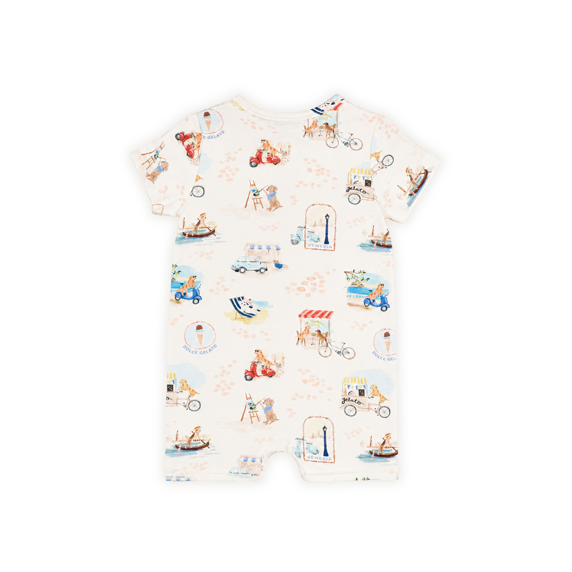 Alexi Organic Ss Zip Romper