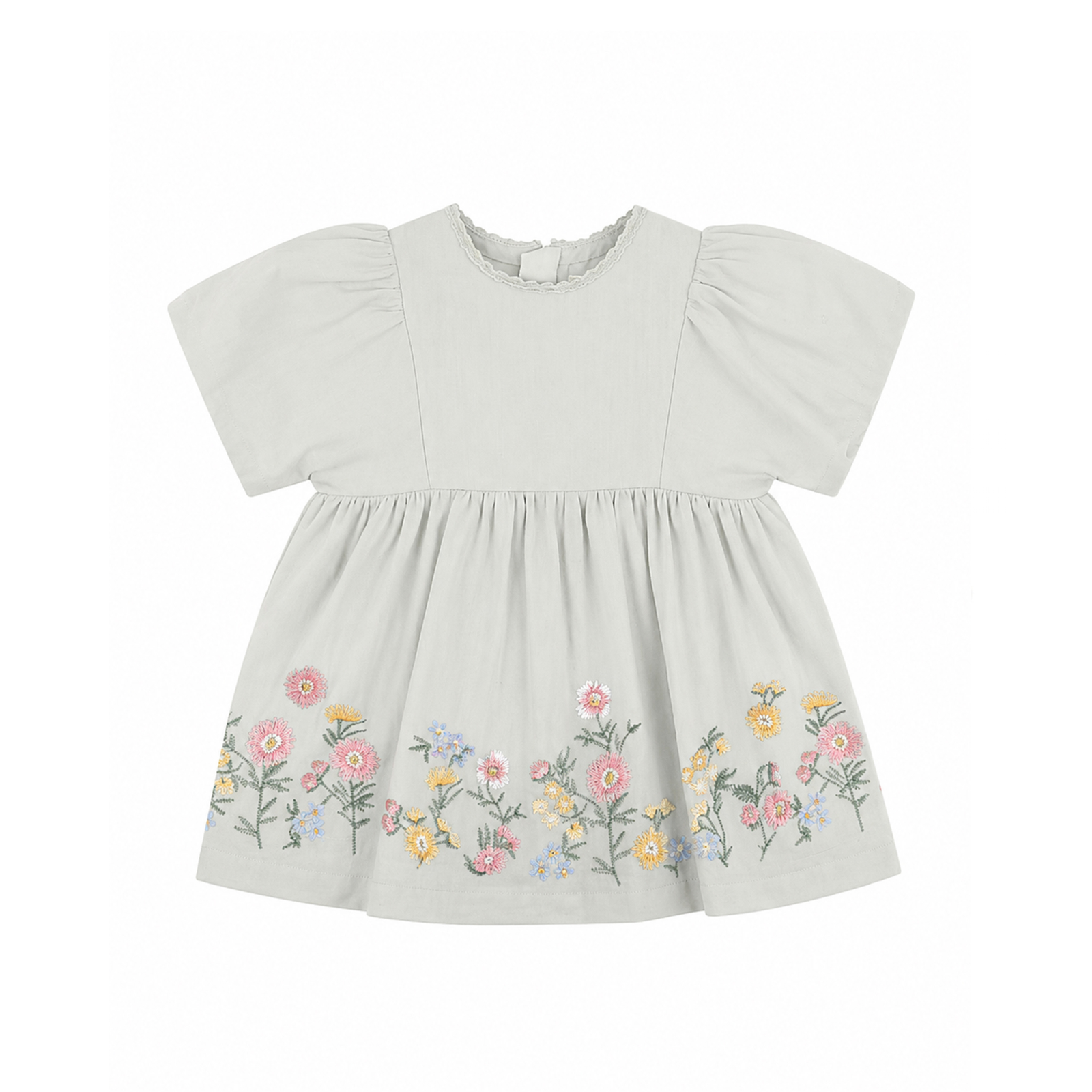 Pia Embroidered. Hem Dress