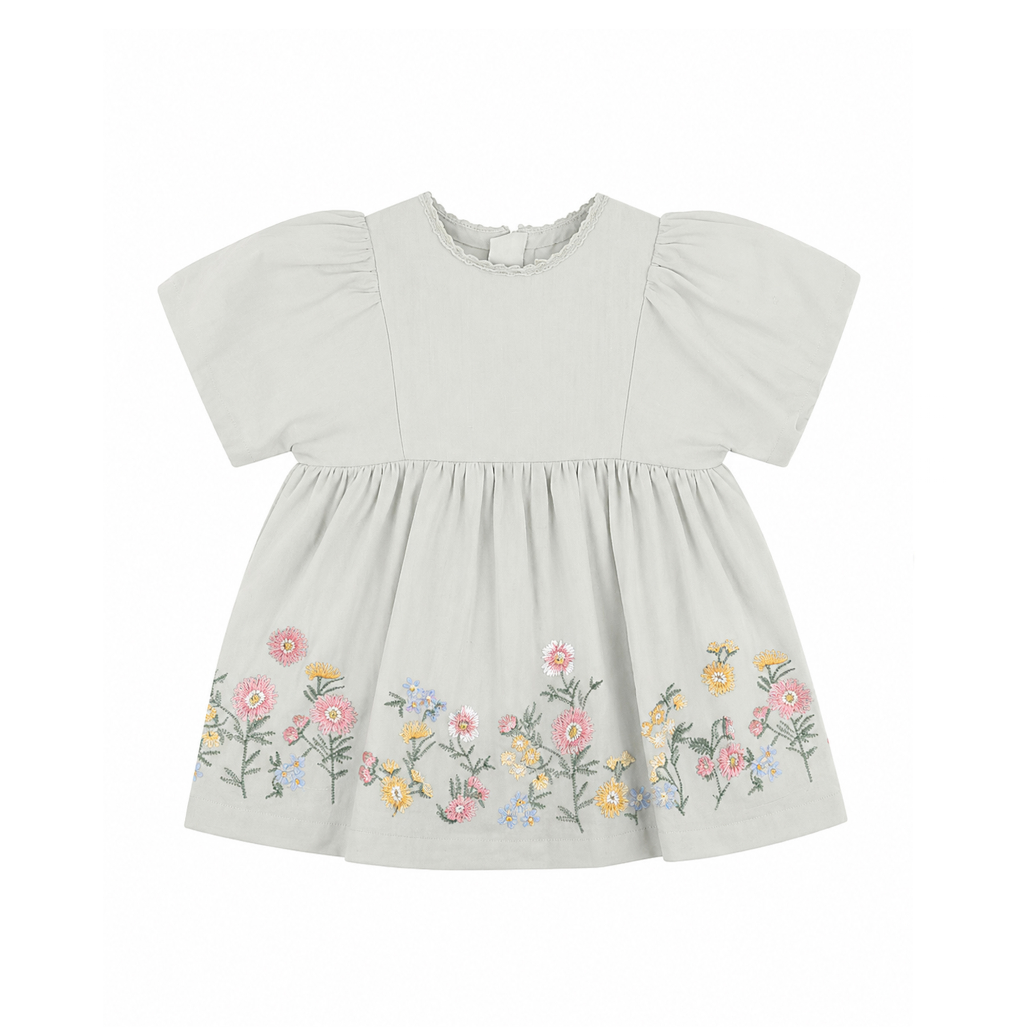 Pia Embroidered. Hem Dress
