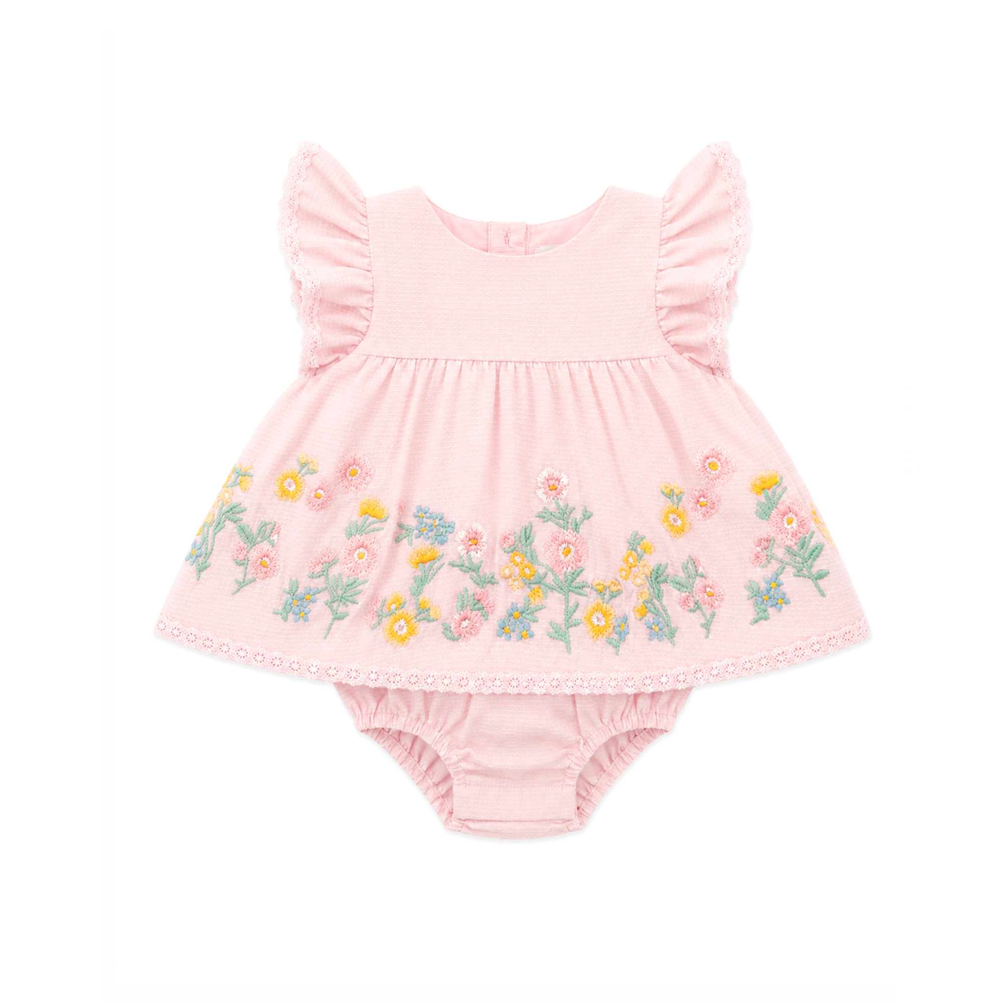 Pia Embroidered. Overlay Bodysuit