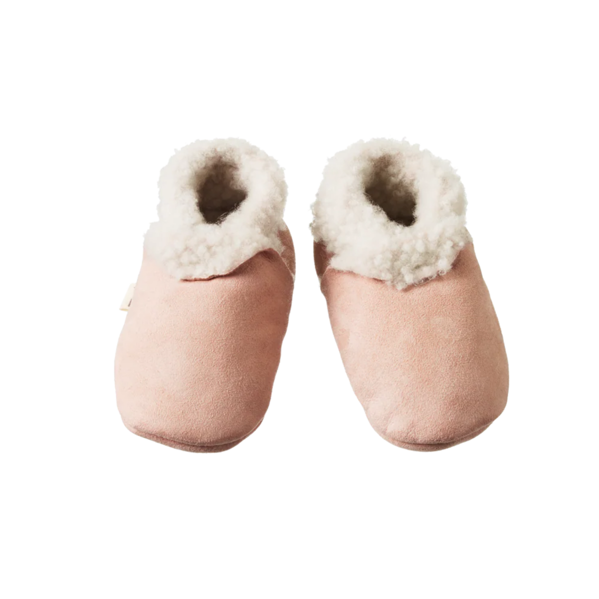 Nature Baby Lambskin Booties - Rose Bud