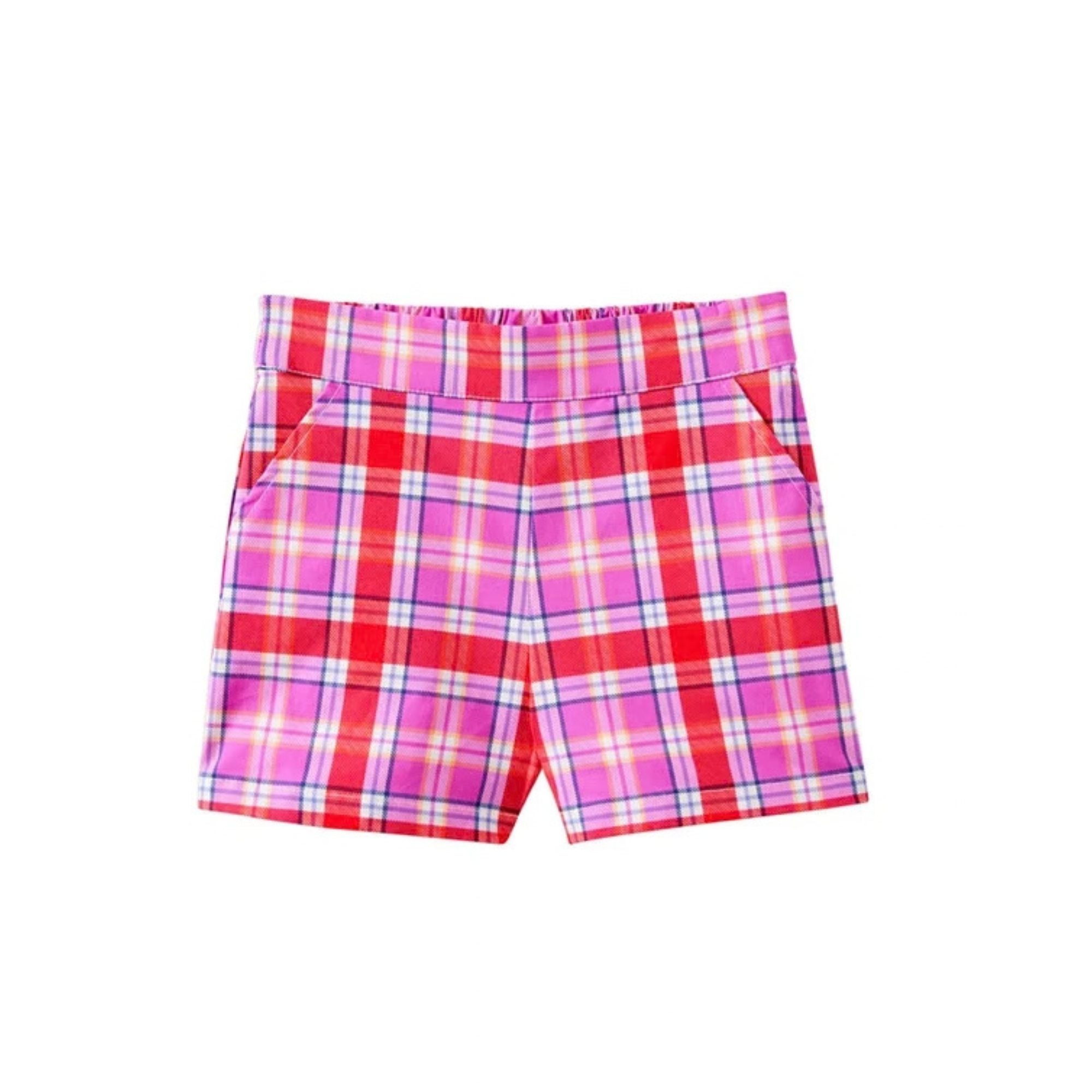 Sunset Plaid Check Short