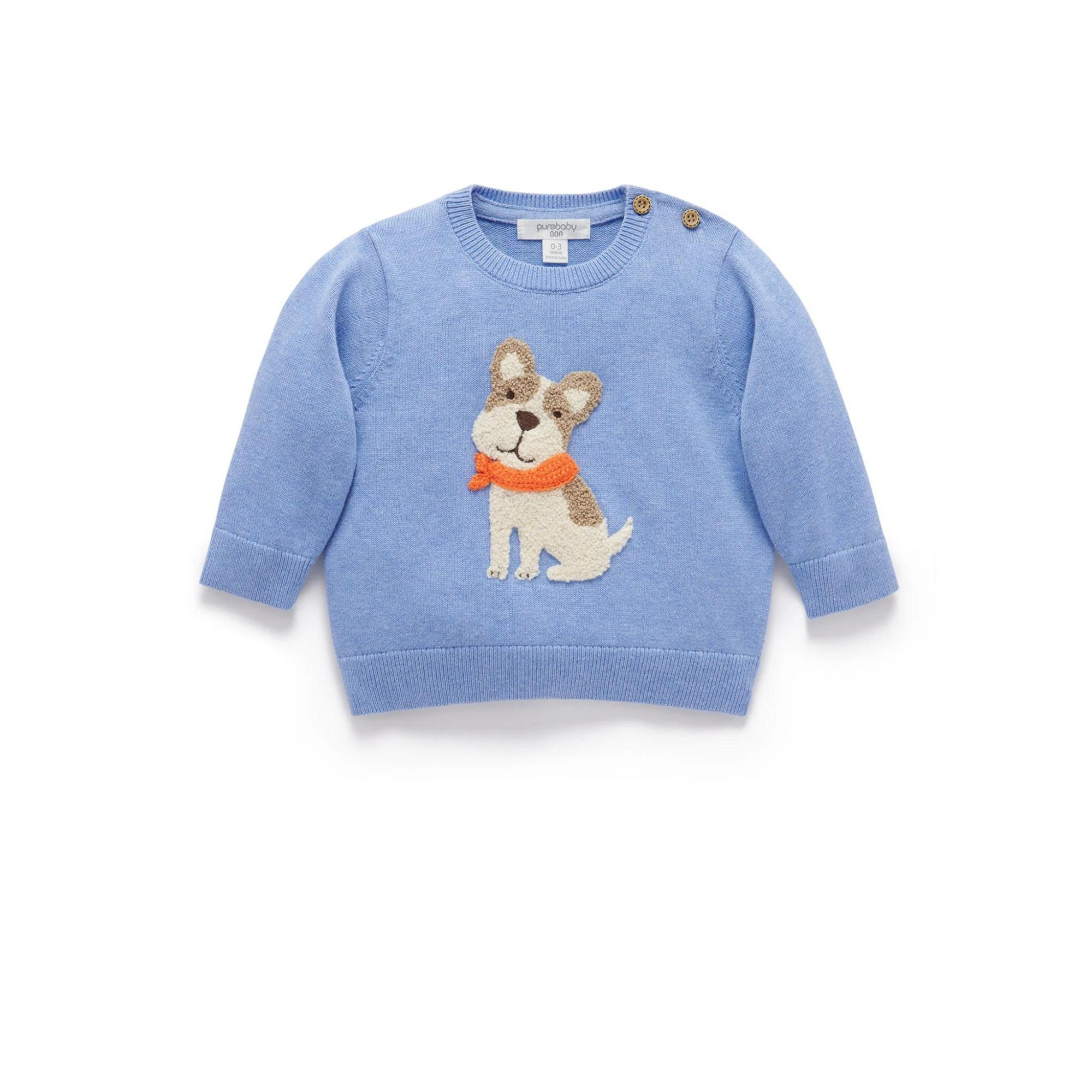 Purebaby Seaside Jumper - Ocean  Melange