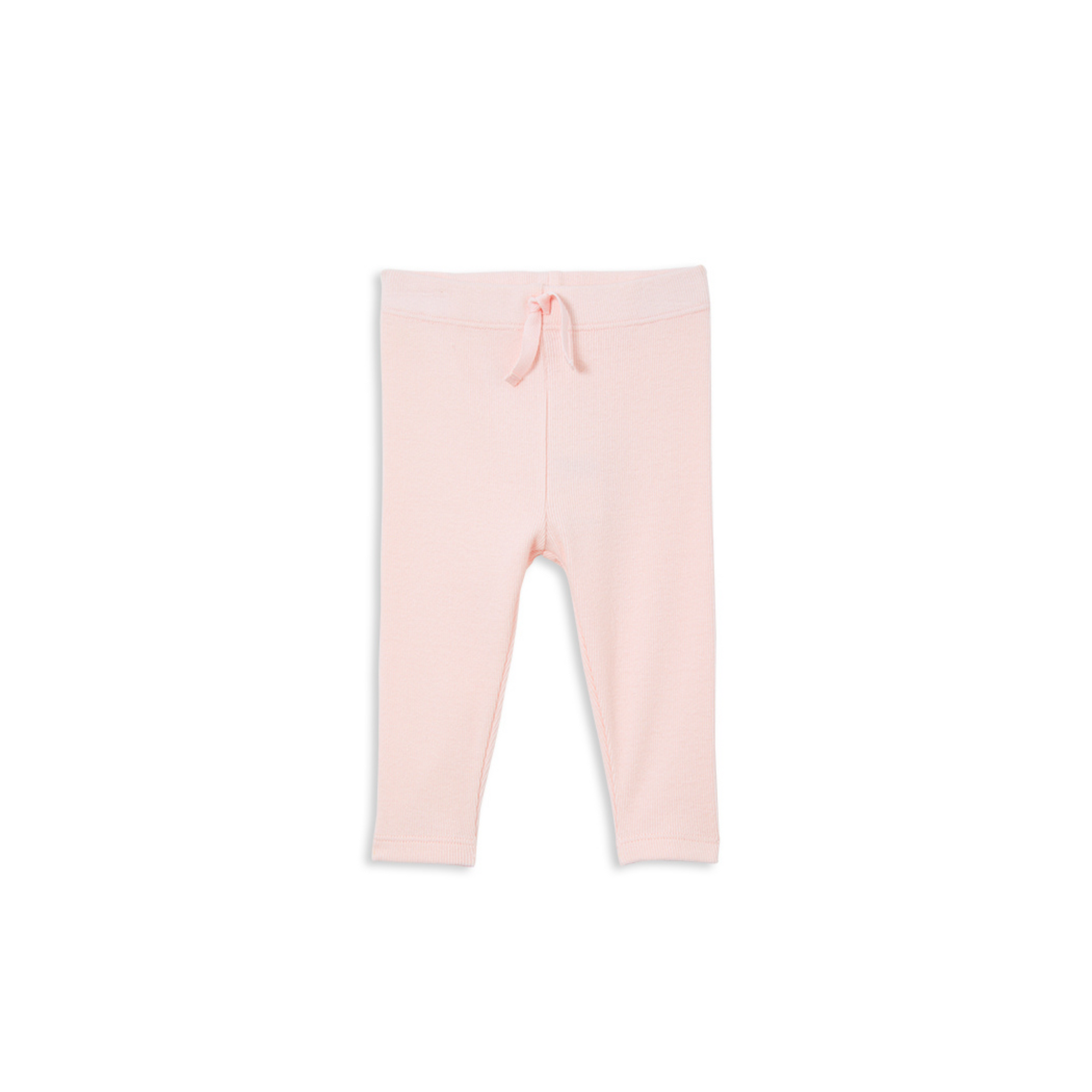 Milky Powder Pink Rib Baby Pant