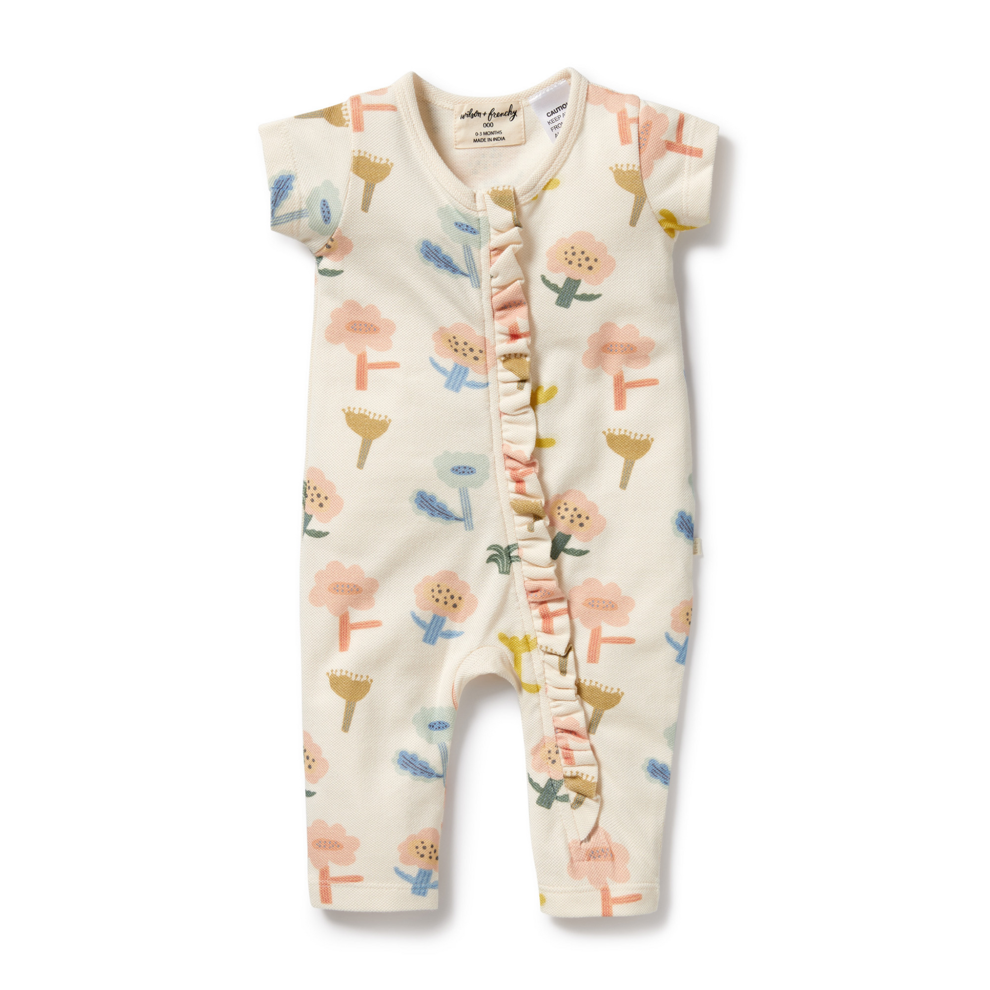 Wilson & Frenchy  Cookie Cut Organic Zipsuit