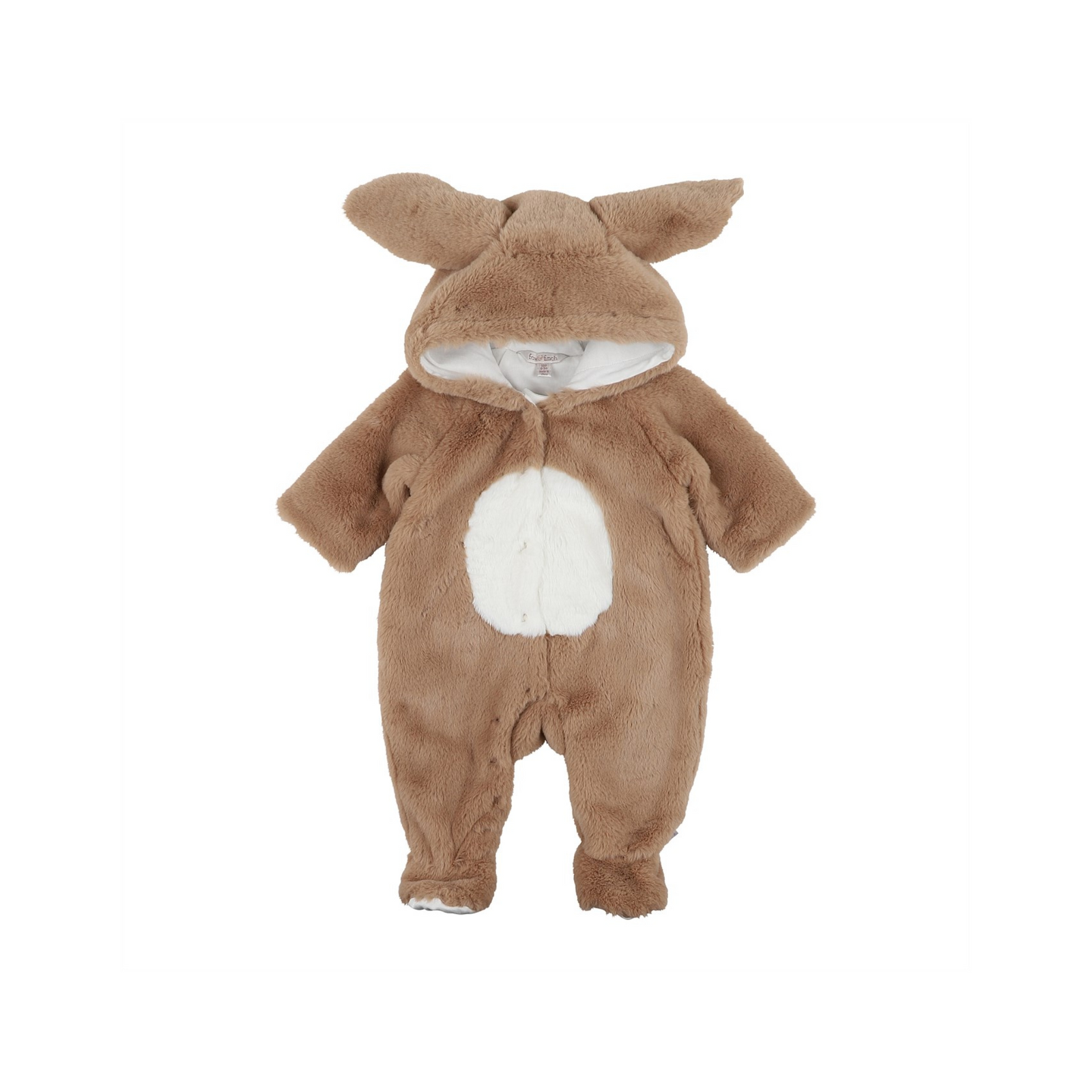 Latte Faux Fur Bunny Onesie - Latte