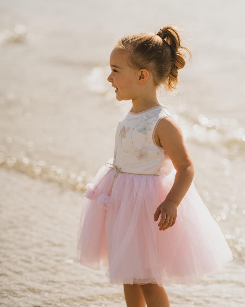 Bebe Butterfly Appliqued Dress - Multi