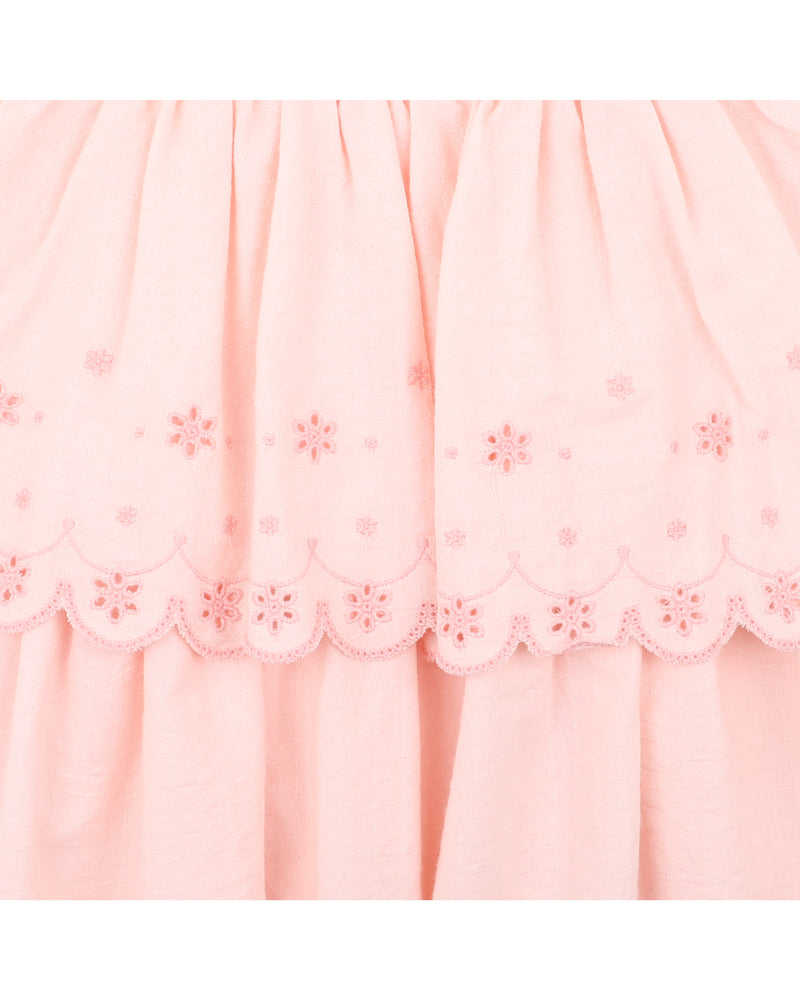 Bebe Tillie Broidery Dress - Peachy Pink