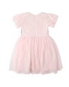 Bebe Festive Sequin Bodice Tutu Dress - Pink Multicolor