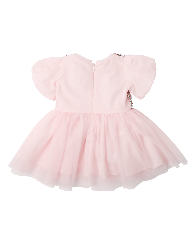 Bebe Festive Sequin Bodice Tutu Dress - Pink Multicolor