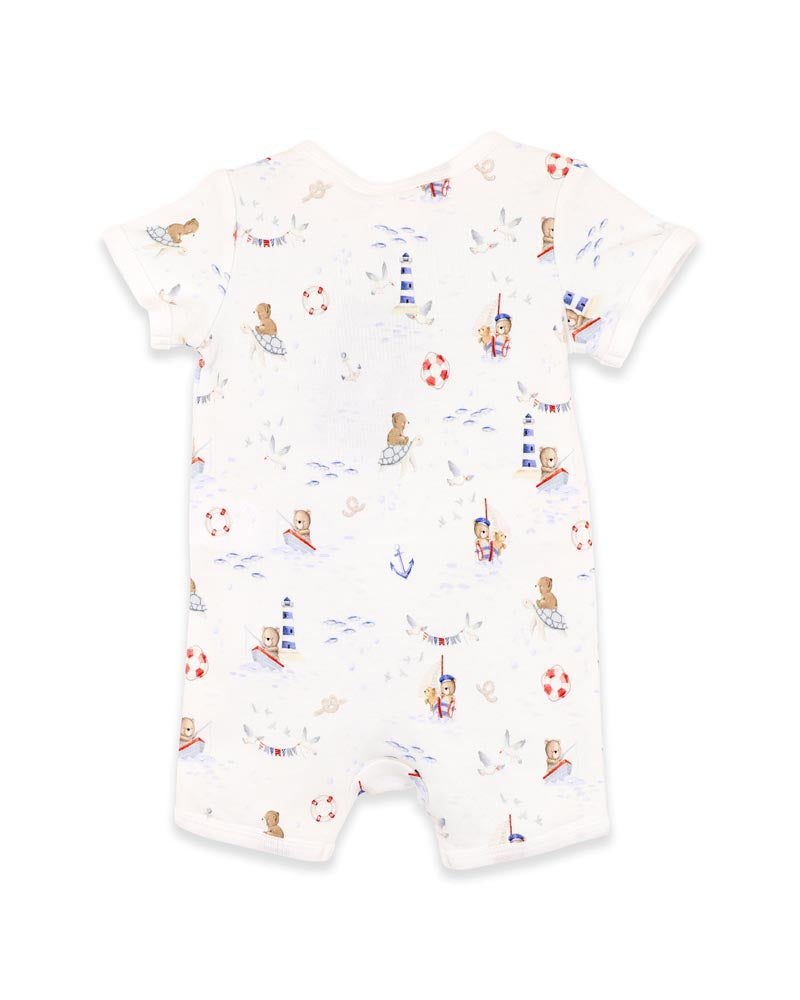 Bebe Axel Organic Print SS Zipsuit