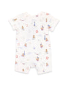 Bebe Anya Ditsy Organic Print SS Zipsuit