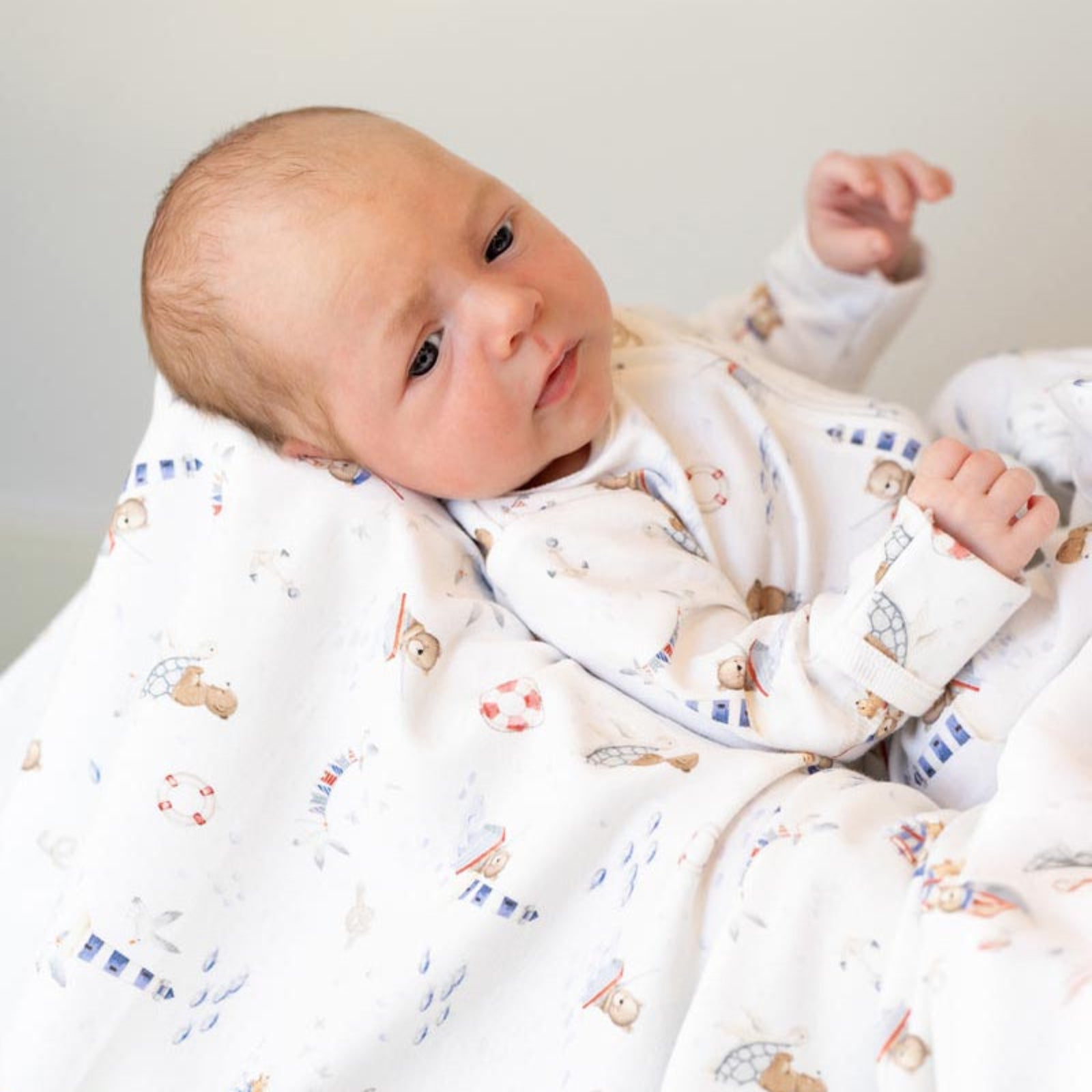 Bebe Axel Organic Print LS Zipsuit