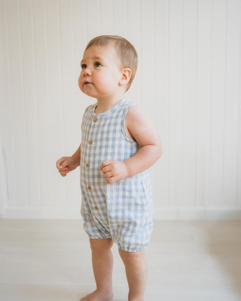 Bebe Axel Check Romper