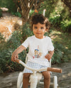 Bebe Axel Check shorts