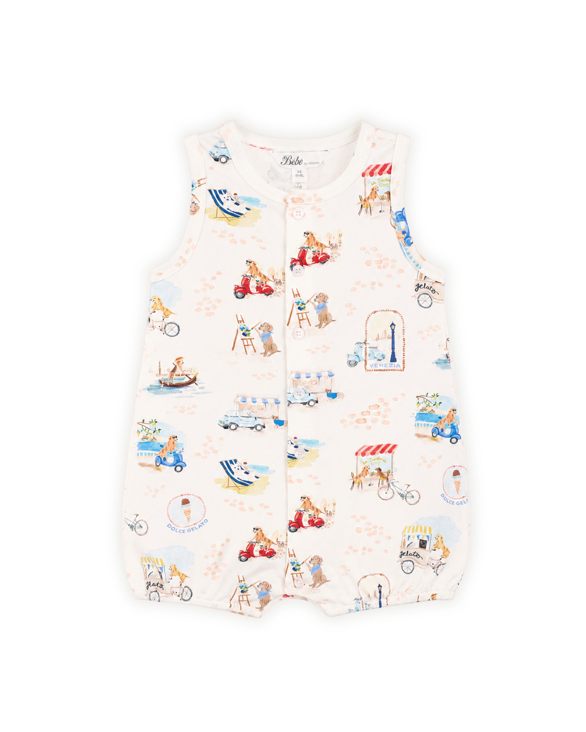 Alexi Organic Button Front Romper