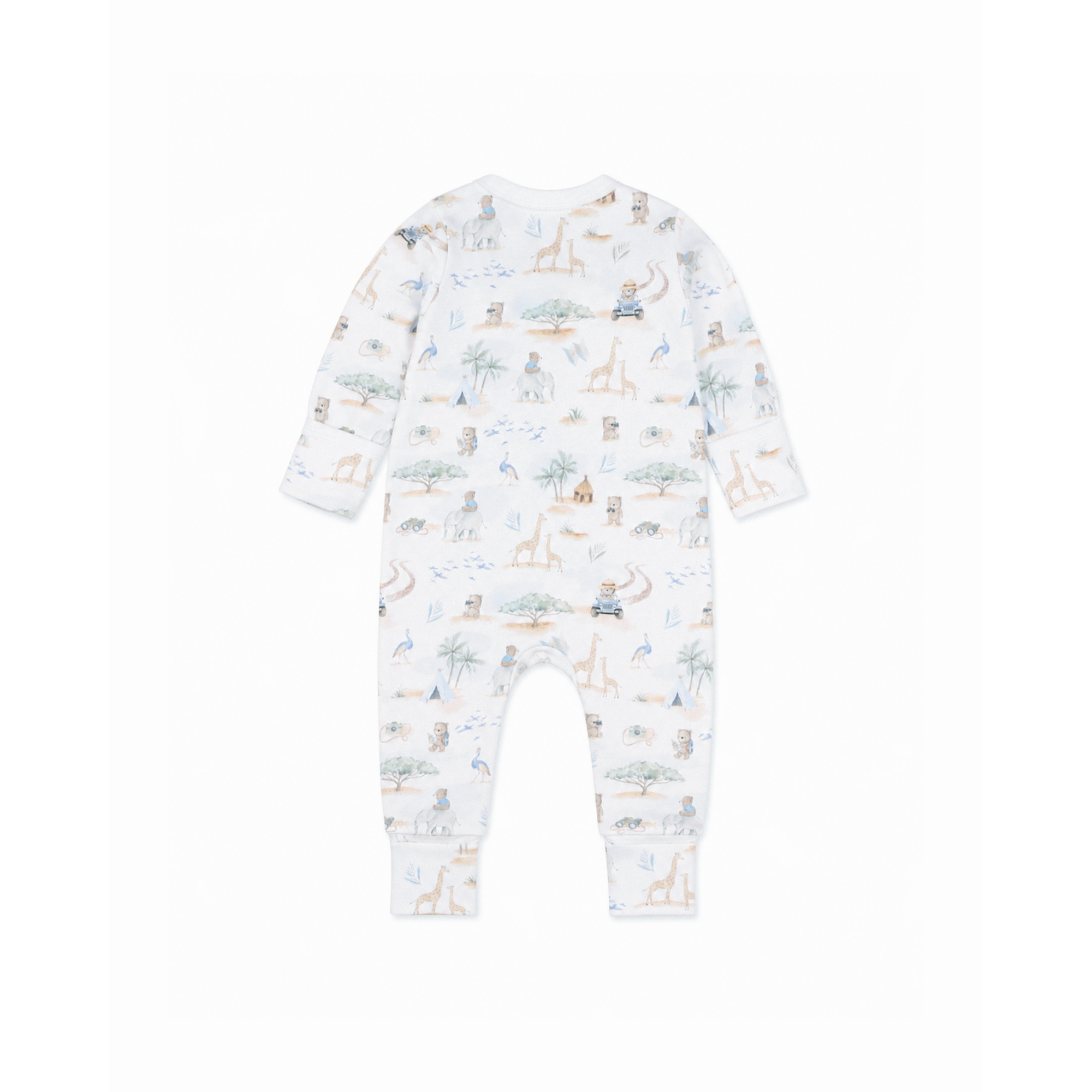Bebe Brady Organic Ls Zipsuit - Brady Print