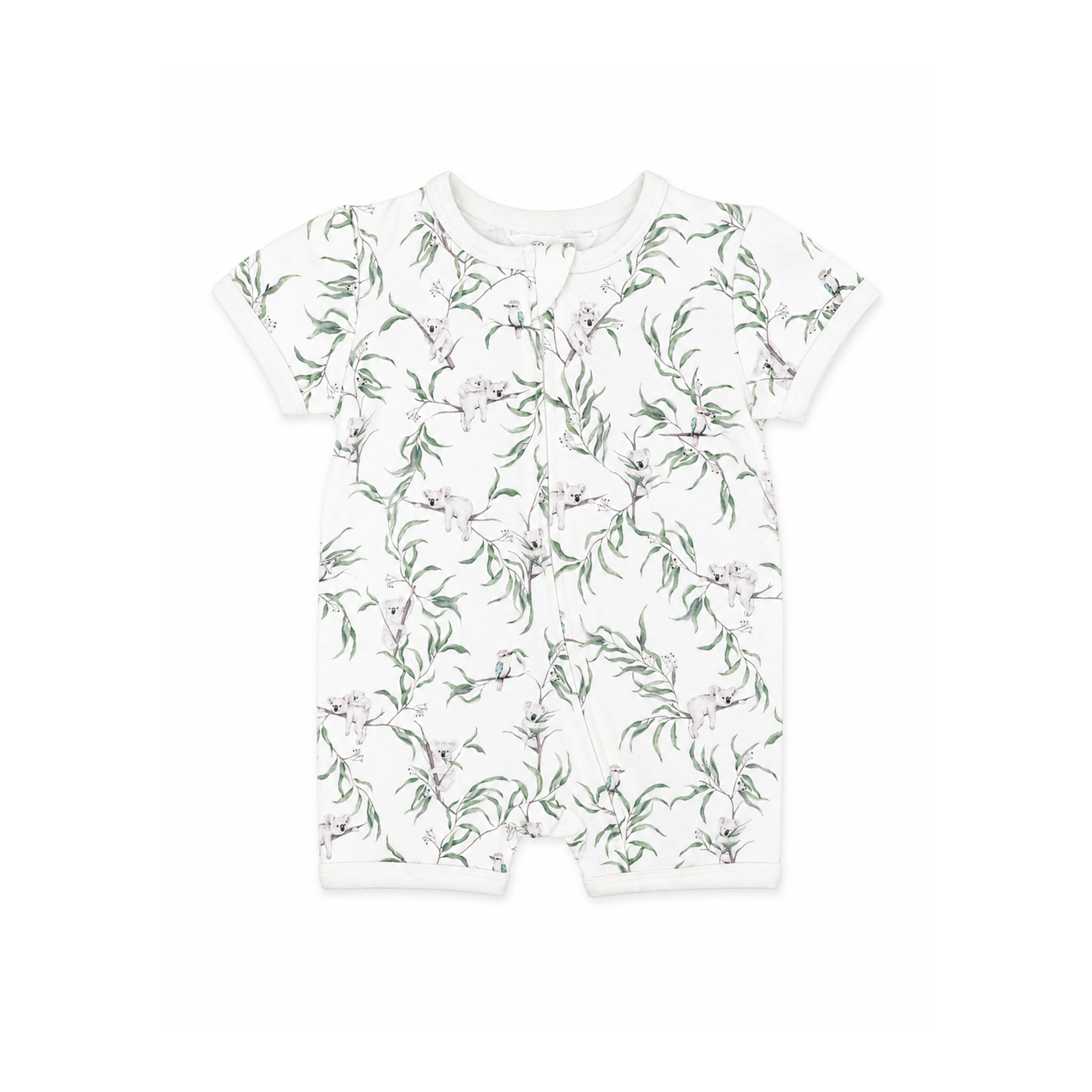 Bebe Taylor Organic Ss ZIP Romper - Taylor Print