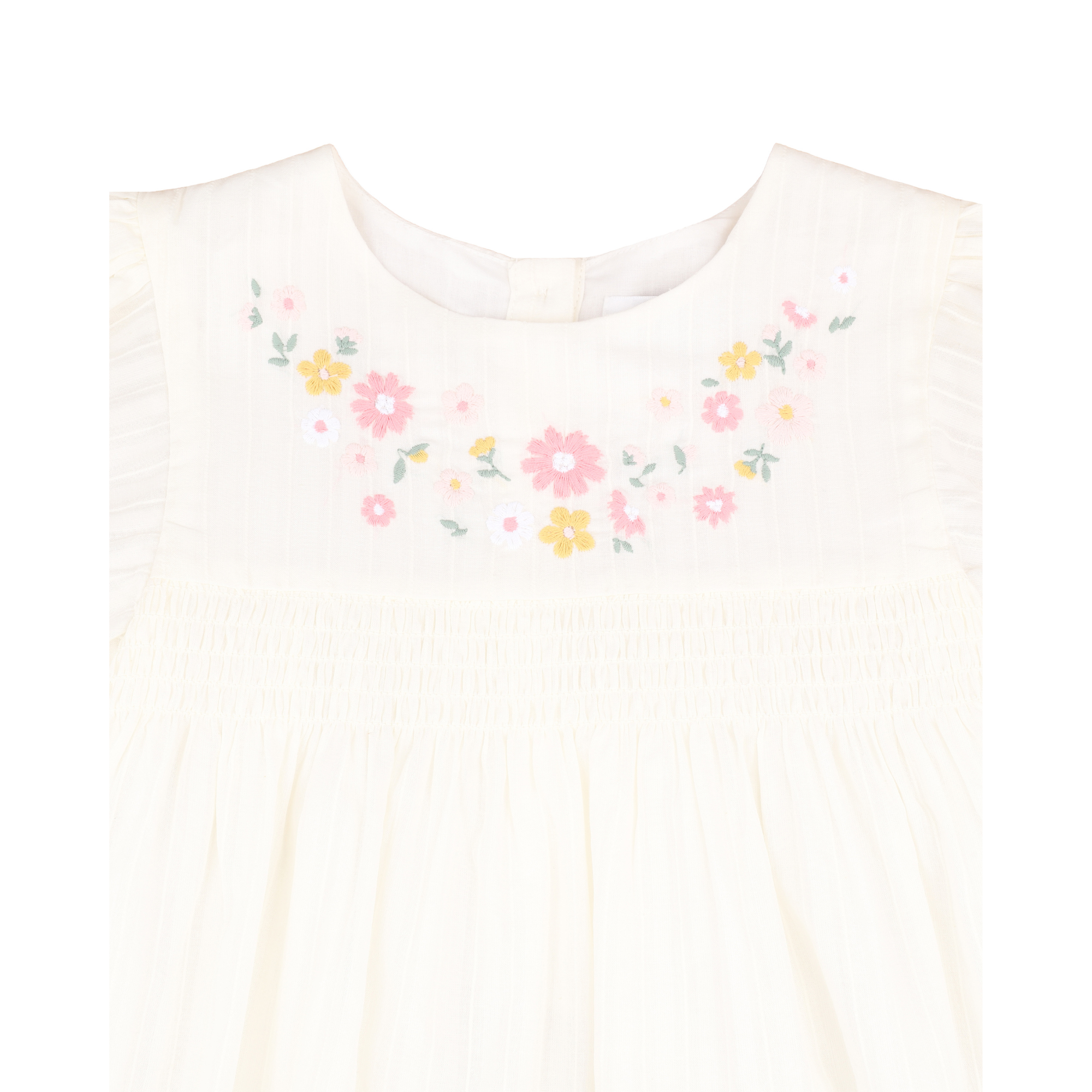 Bebe Willa Embroidery Dress - Cream