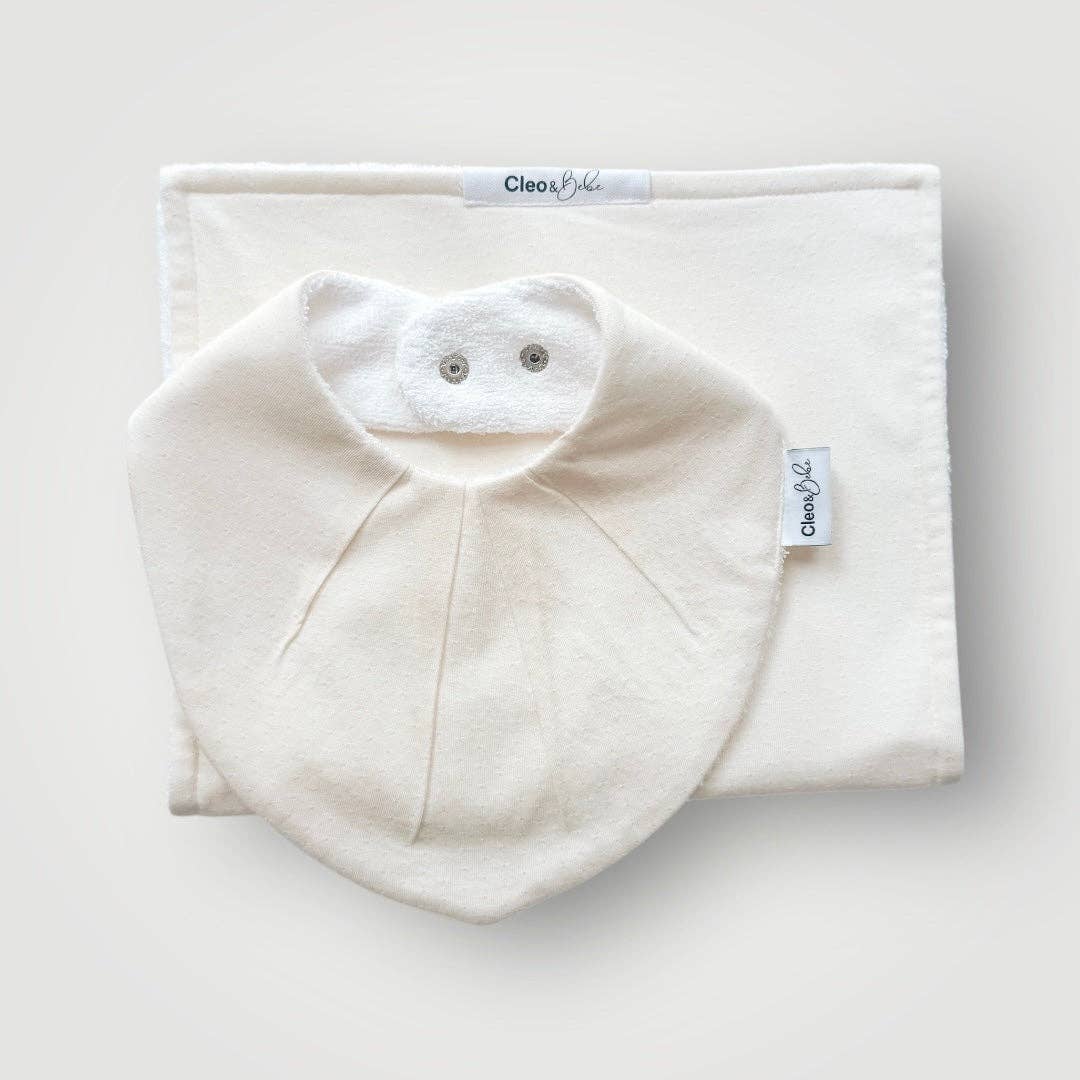 Waterproof Burp Cloths: Blue Lily