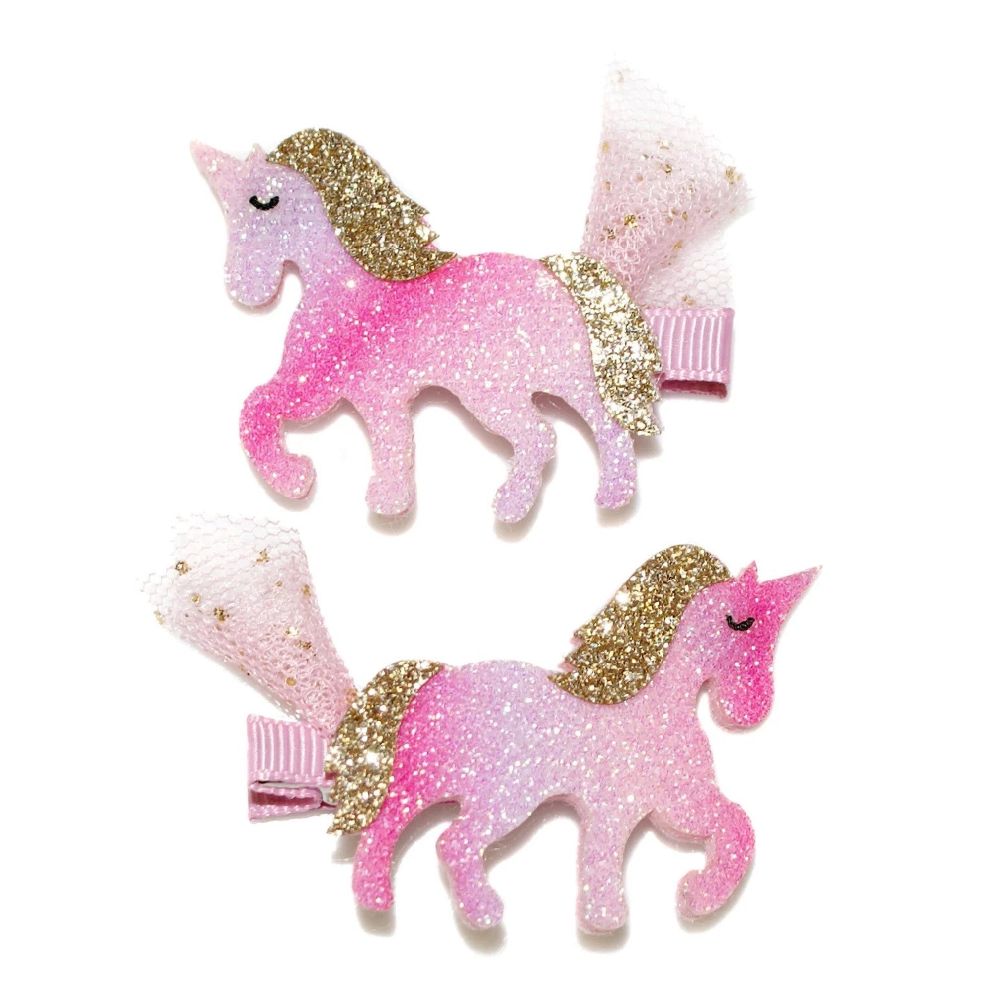 Goody Gumdrops Unicorn Glitter Clips - Pink