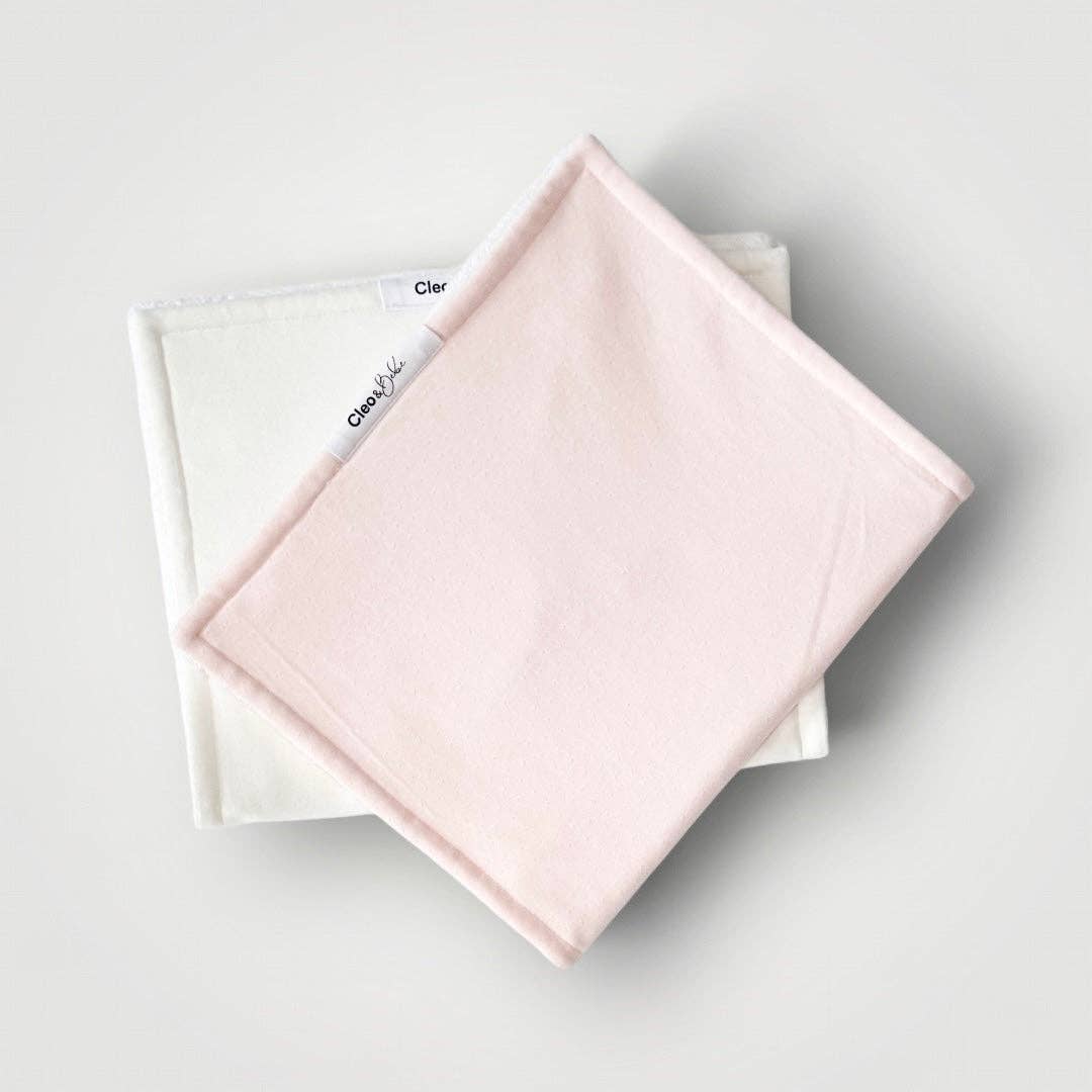 Waterproof Burp Cloths: Pink Peony