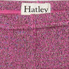 Hatley Girls Pink Glitter Knit Leggings - Sangria Sunset