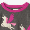 Hatley Galactic Pegasus Swing Sweater Dress - Charcoal Melange