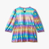 Hatley Metallic Rainbow Puff Sleeve Dress - Rainbow Metallic
