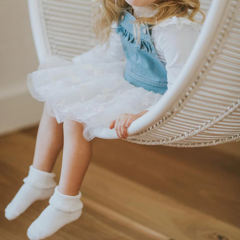 Bebe Cloud Drop Needle Socks - Cloud