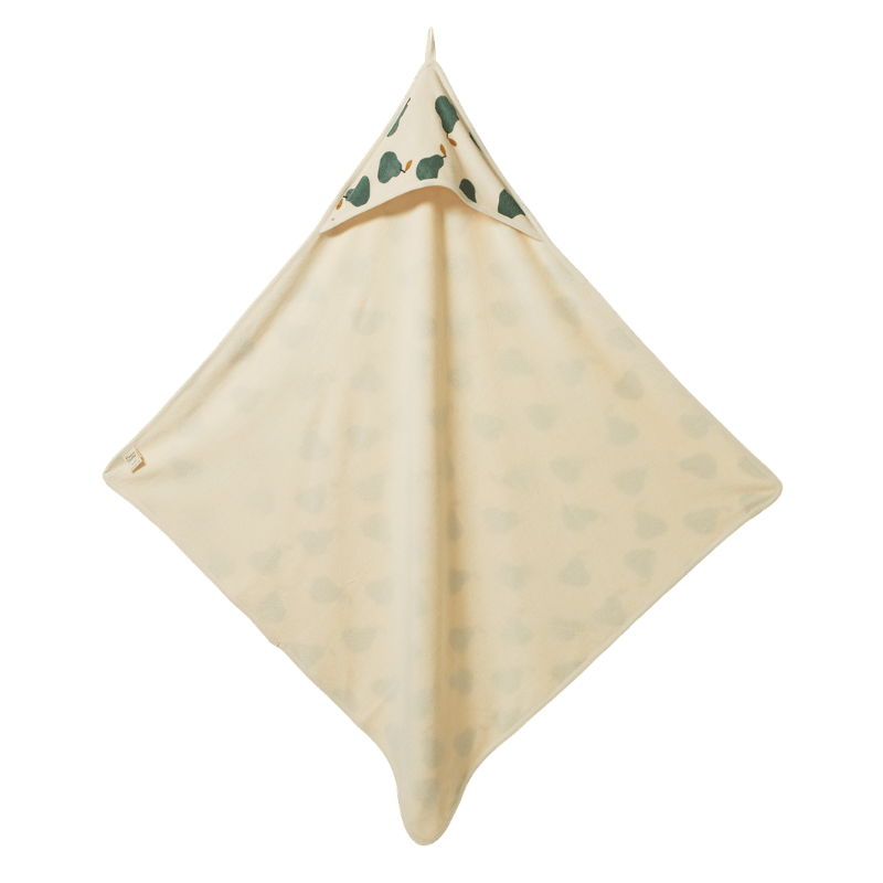 Nature baby Cotton Hooded Towel - Pear Print