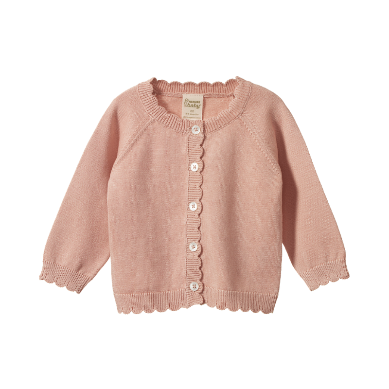 Nature Baby Liliette Cardigan - Rose Dust