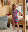 Hatley Big Poppies Bamboo Short Pajama Set -  Regatta