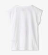 Hatley Chiffon Heart Snap Up Tee - White