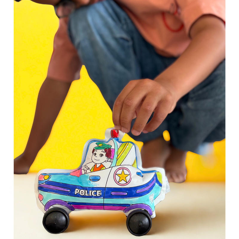 Inflatable Colouring Toy - Emergency Vehicles